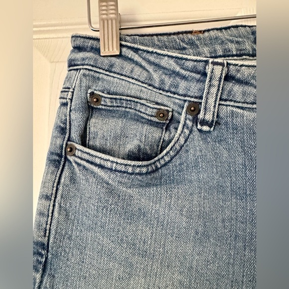 American Eagle Outfitters Low Rise Straight Light Blue Flare Jeans Size 10 - Picture 10 of 15